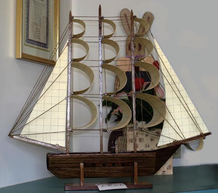 Hand made clipper ship donated by London Correctional Institution