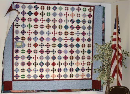 King size quilt donated by Geraldine Mancini