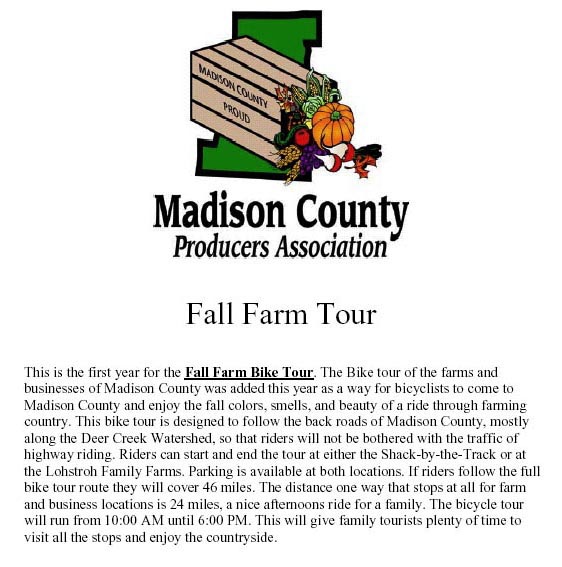 09-09-04 - The Fall Farm Tour takes place on Sunday, September 19