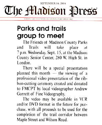 09-14-04 - Madison Press article: FMCPT monthly meeting reminder