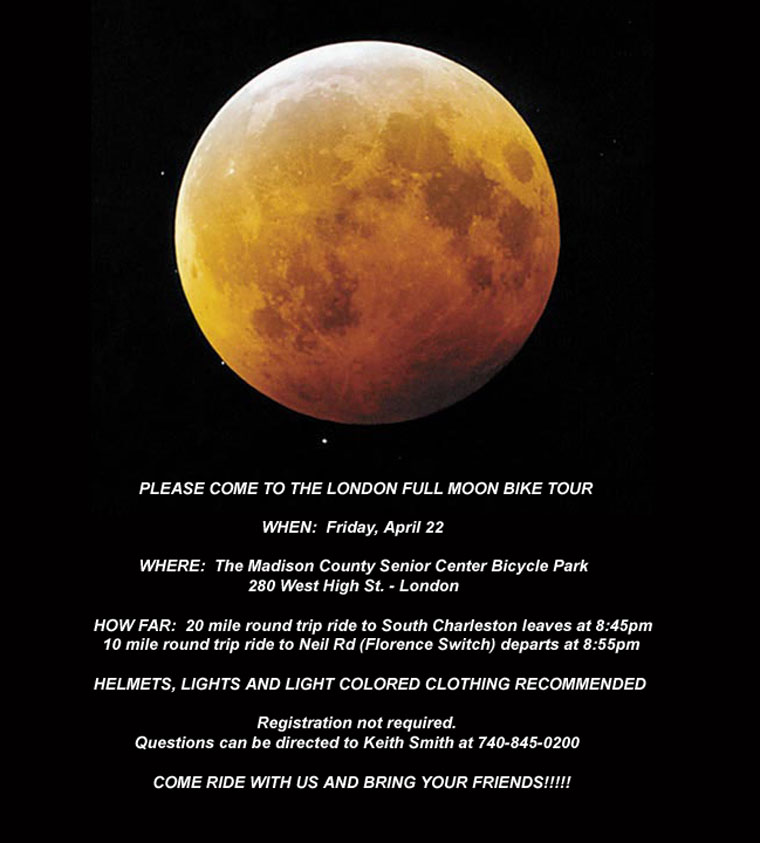 04-15-05 - The first Full Moon Bike Tour for 2005 has been scheduled!