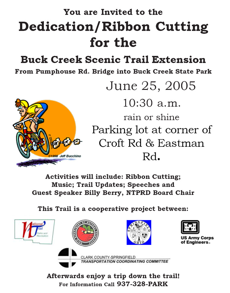 06-08-05 - The Buck Creek Trail in Springfield has scheduled opening ceremonies on Saturday, June 25