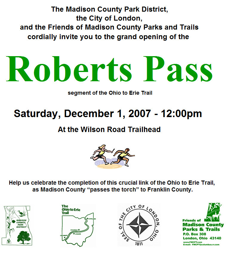 11-11-07 - Grand opening of the Roberts Pass segment of the Ohio to Erie Trail