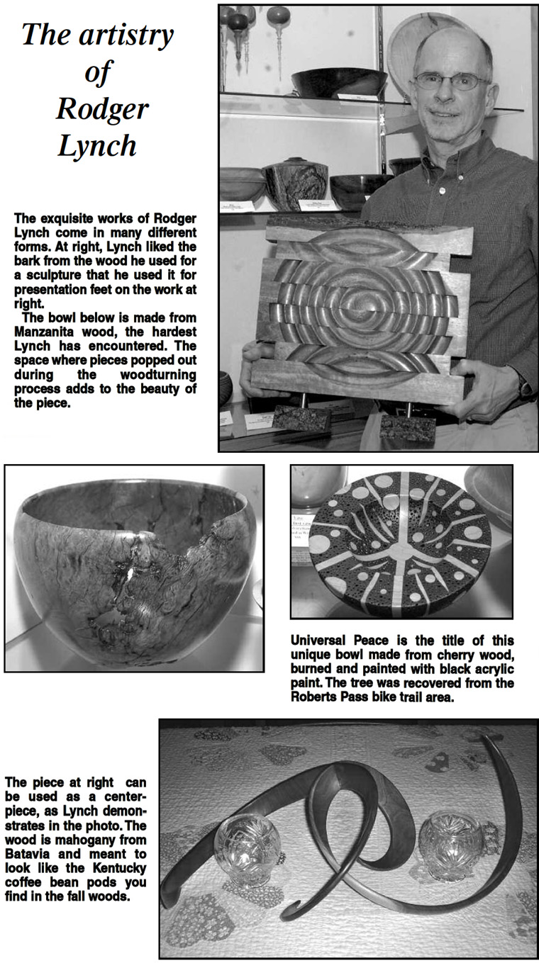 02-14-08 - Madison Press article: Retiree transforms discarded trees into exquisite works of art