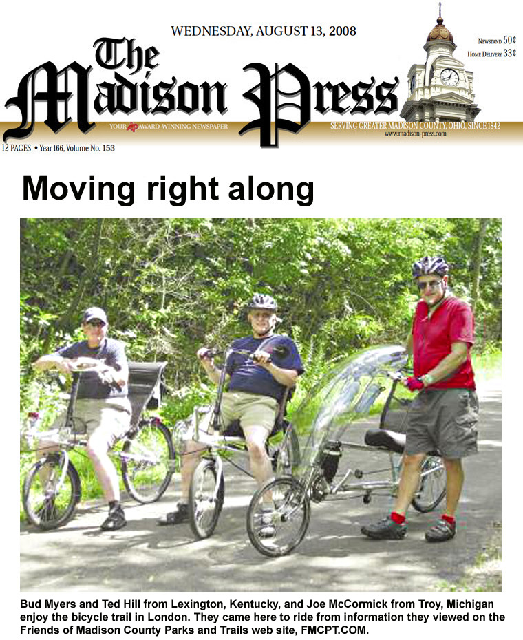 08-13-08 - Madison Press photo: Moving right along