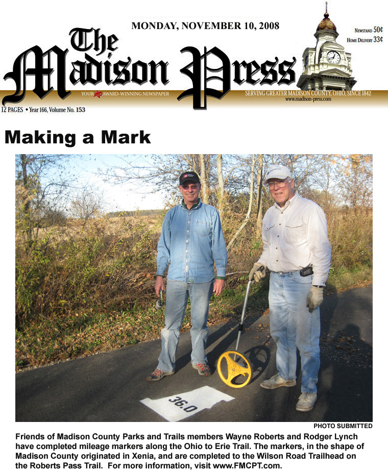 11-10-08 - Madison Press article:  Making a Mark