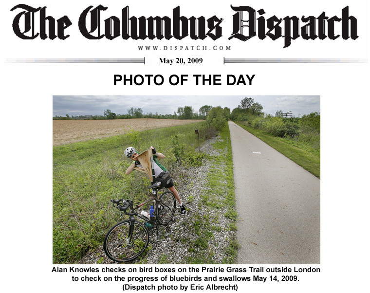 05-20-09 - FMCPT member Alan Knowles featured in Columbus Dispatch Photo of the Day