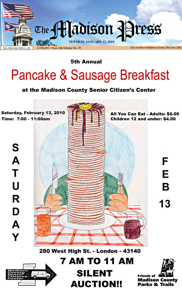 01-12-10 - Madison Press advertisement:    Pancake Breakfast