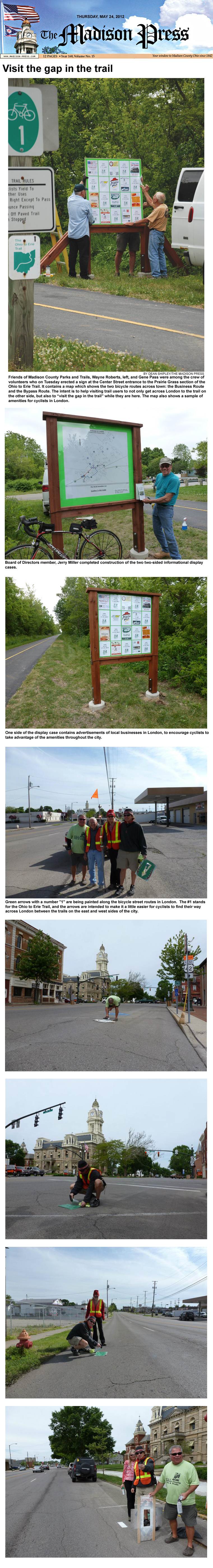 05-24-12 - Madison Press photograph: Visit the gap in the trail