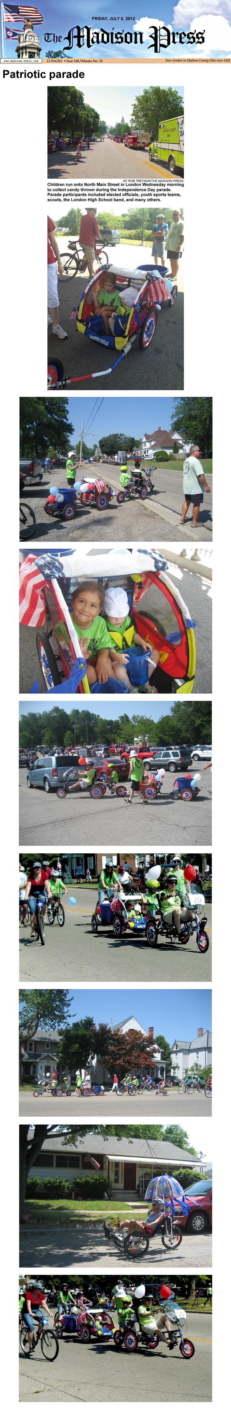 07-06-12 - Madison Press article: Patriotic parade