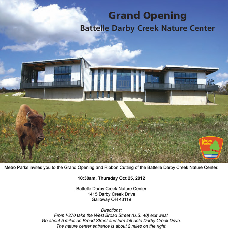 Grand Opening and Ribbon Cutting of the Battelle Darby Creek Nature Center