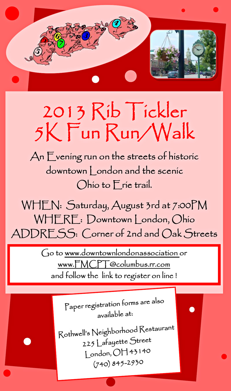 2013 Rib Tickler Run Poster