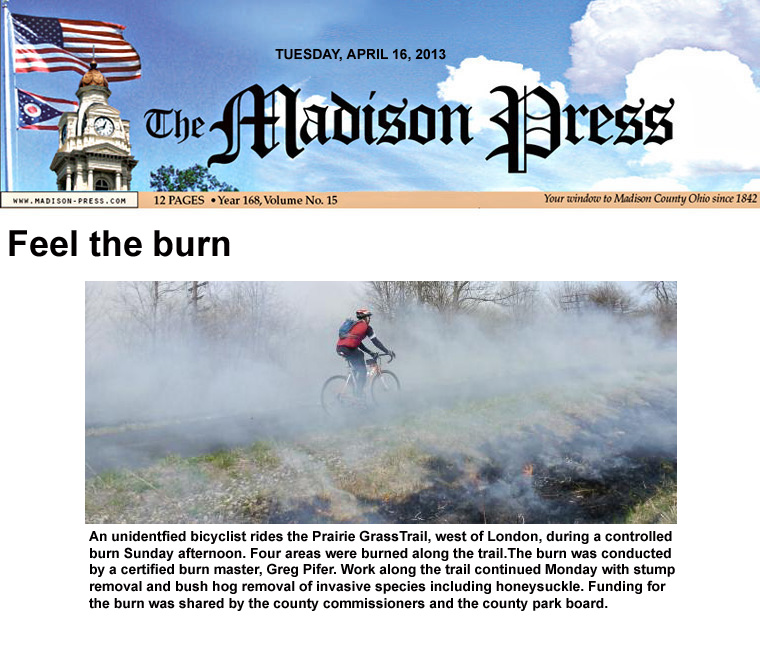 04-16-13 - Madison press article:  Feel the burn