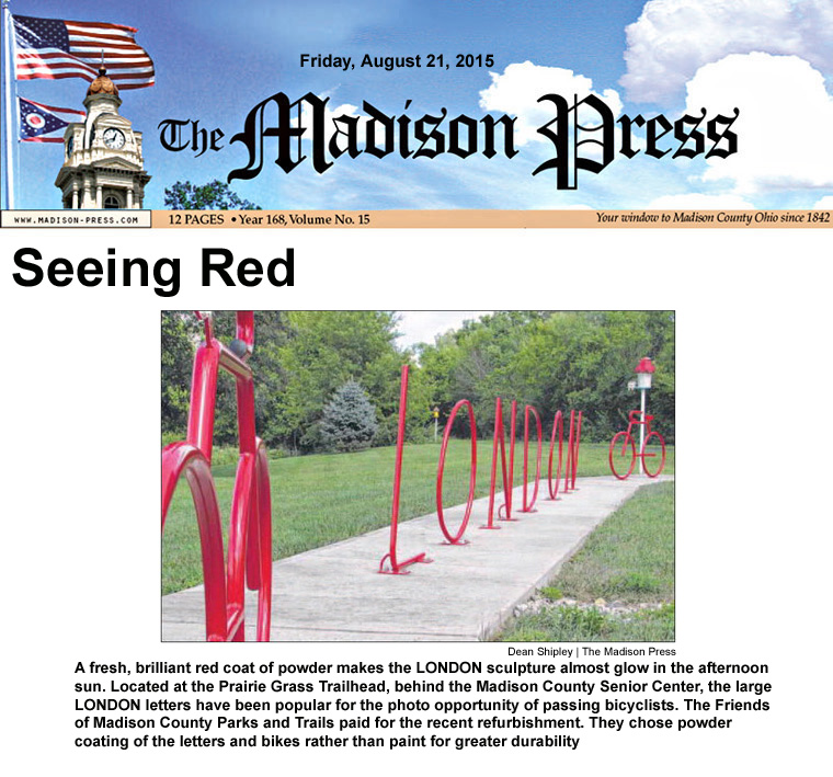 08-21-15 - Madison Press article:  Seeing Red