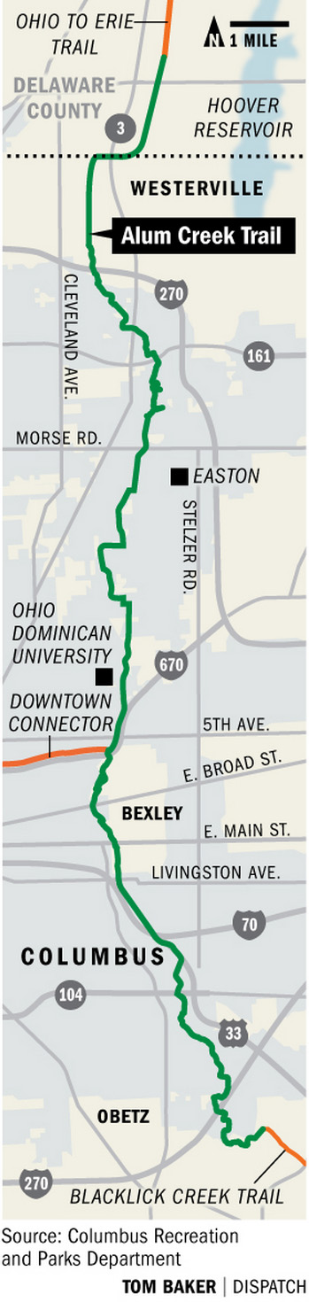 10-01-15 - Columbus Dispatch article: Last link in Alum Creek Greenways Trail opens