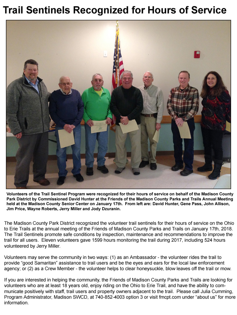 01-17-18 - Trail Sentinels Recognized