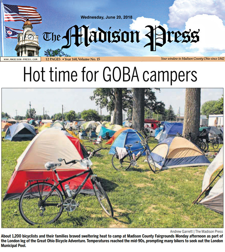 06-20-18 - Madison Press article: Hot Time for GOBA Campers