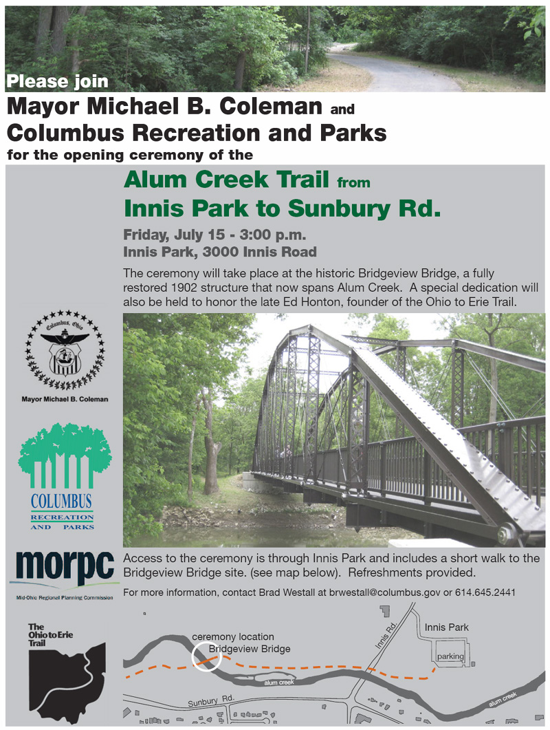 07-15-11 - Dedication of Ed Honton Bridge - Invitation