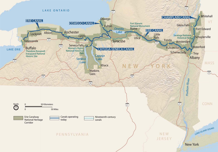 Erie Canalway Map