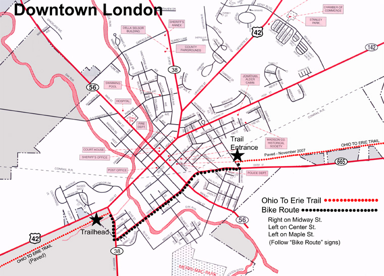 Downtown London Bike Route