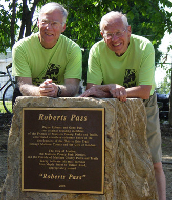Wayne Roberts - Executive Director (left), Gene Pass - Treasurer (right) 